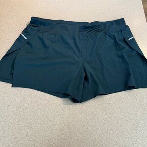 Avia Gem Slate Athletic Shorts in Teal/ Marine Navy